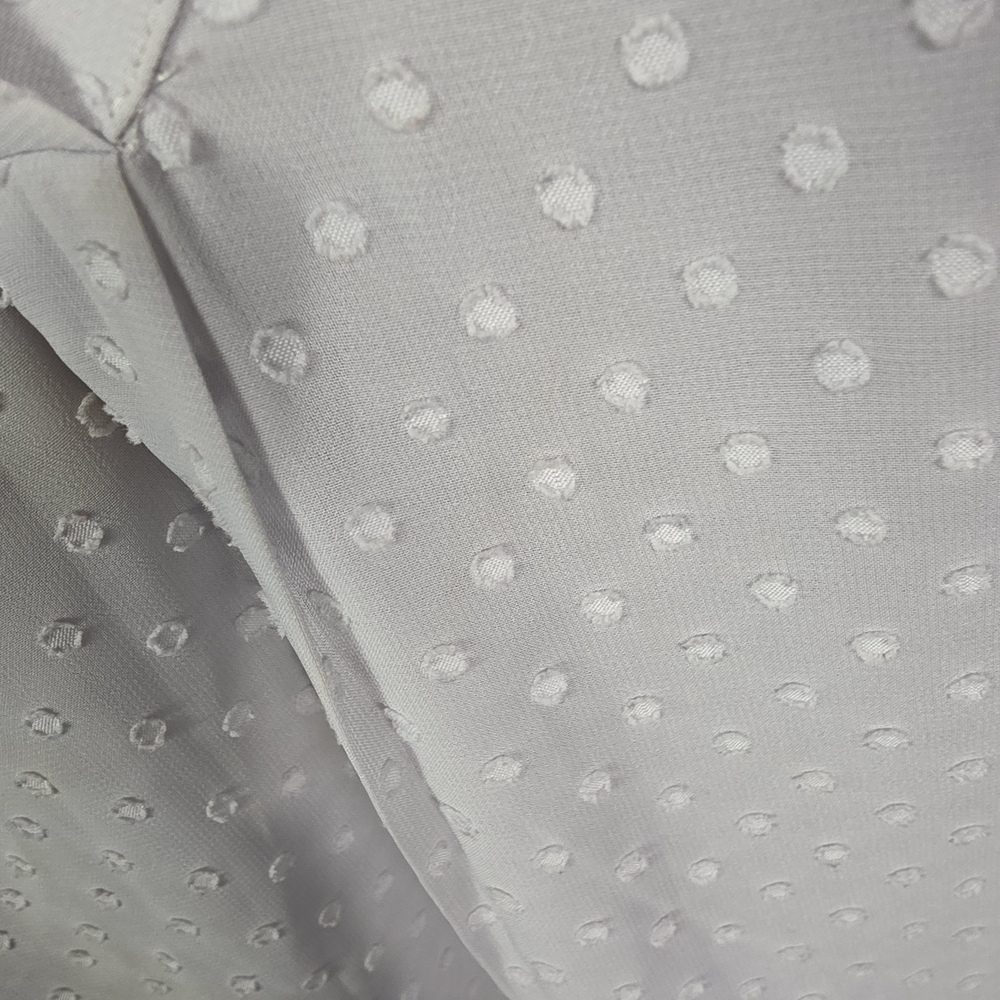 Brixon Ivy Soft Gray Dot V-Neck Sleeveless Blouse Size L - Picture 10 of 15
